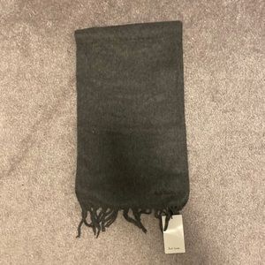 Men’s Dark Grey Paul Smith Cashmere Scarf - Tags On - 10” wide - 68” long